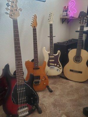 Guitars I've had set up at J&E. Play so nice now!