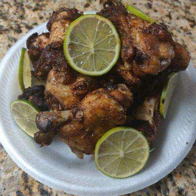 Jerk Fried Hennessy wings