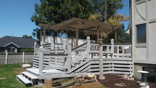 Deck and pergola finished