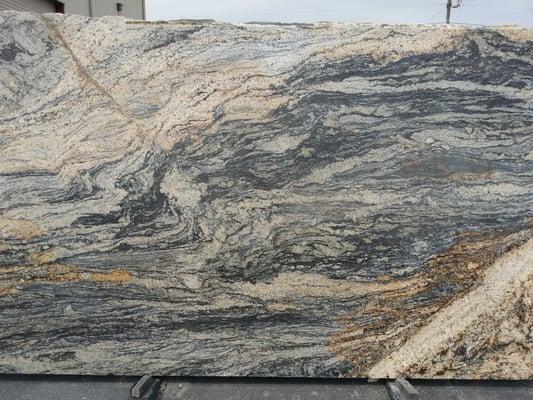 Giallo Spectrum granite slab for a counter top or bathroom vanity