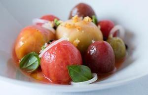 Heirloom melon salad