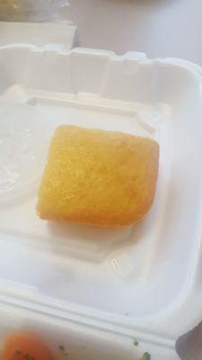 Cornbread comes with the meal