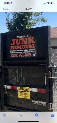 Raudel's Junk Removal trucks