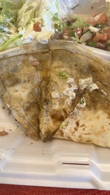 (Soggy) Mushroom quesadillas