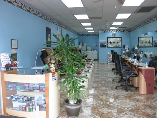 A renovated and super clean nail salon