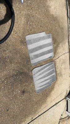 Clean floor mats