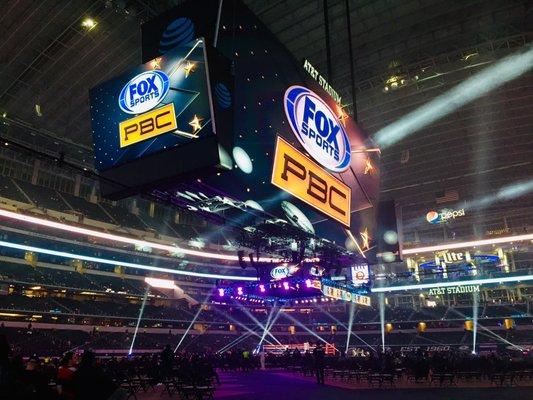 Professional hoist rigging for Fox Sports.