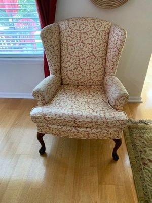 Wing back chair