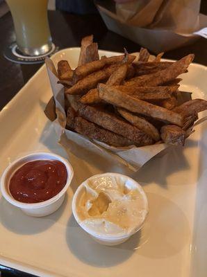 Fries, truffle ketchup, garlic mayo