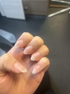 The worst unfinished nails you could possibly have.