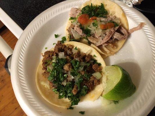 tacos - asada & carnitas