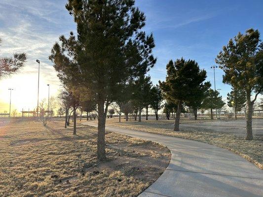 Nice walking path. My 9-year-old roller blades while I walk. 5:30 PM. 3/6/2023