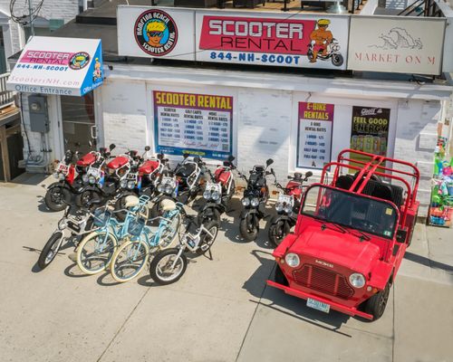 Scooter rentals on Hampton Beach