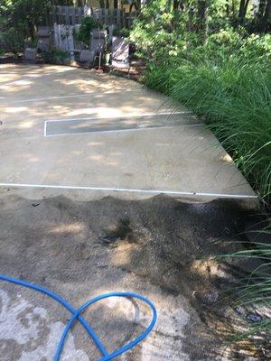 Concrete cleaning