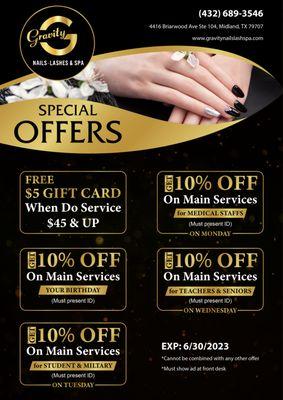 SPECIAL PROMOTION

https://gravitynailslashspa.com/