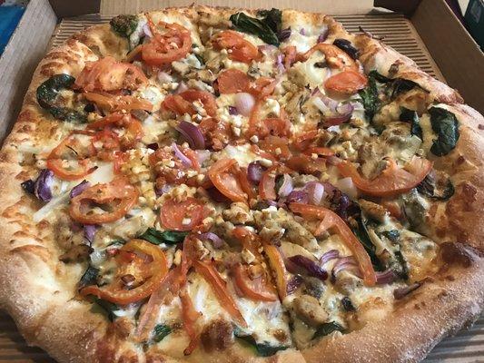 Chicken florentine xl pizza