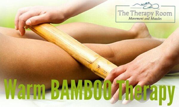 Experience deep tissue massage in a deeper level. Try warm bamboo therapy today at The Therapy Room.