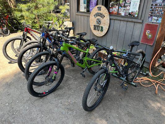 Lots of styles and sizes to choose from. I especially like the new model mountain bikes that are super smooth on trails.