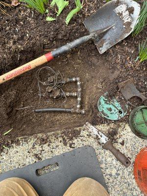 Irrigation valve is leaking