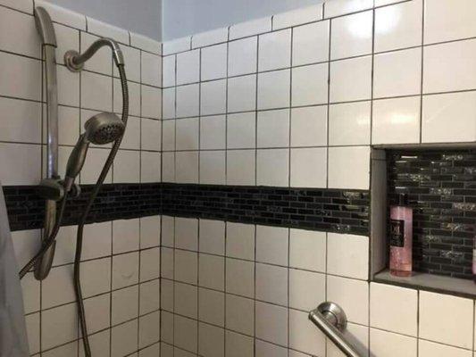 custom built shower