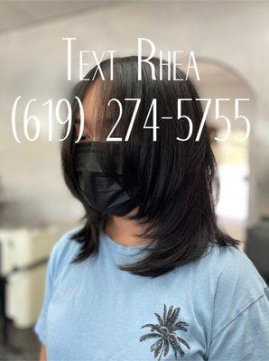 Haircut by Rhea Instagram @urstylist