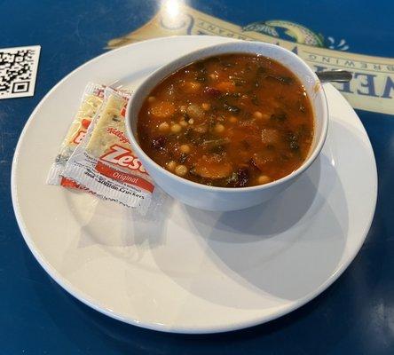 Soup of the day: Minestrone Rating: 5/10