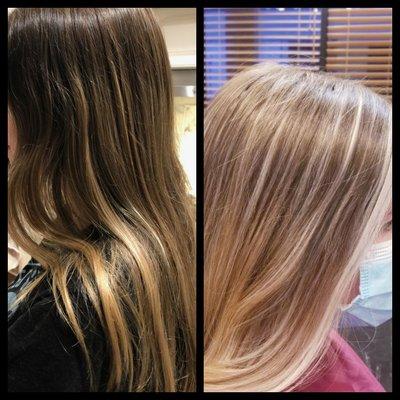 Transformation with an Ombre technique