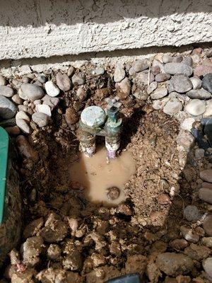 Irrigation pressure valves installation and irrigation valves