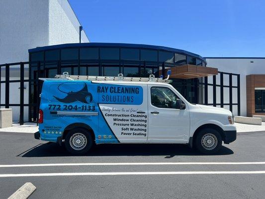 Did some window cleaning for Martin County School District