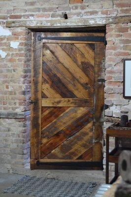 Custom Entry Door using Reclaimed Oak