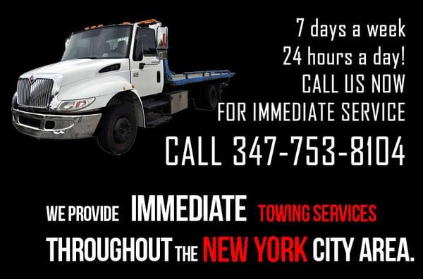 Towing services throughout New York.