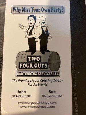 Two Pour Guys Bartening & Catering