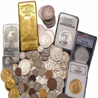 We buy and sell all types of gold ans silver bullion