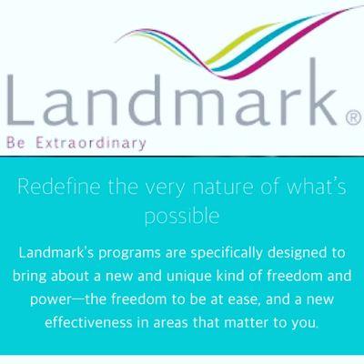 The Landmark Forum leaves you with an ability to relate to life with new freedom and power.