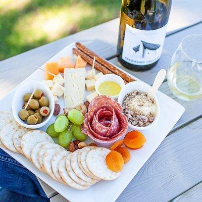 Summer charcuterie and wine.