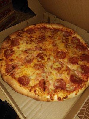 Large pepperoni pizza $6.99 PICK UP SPECIAL DAILY