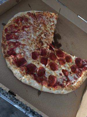 Large Half Cheese and pepperoni