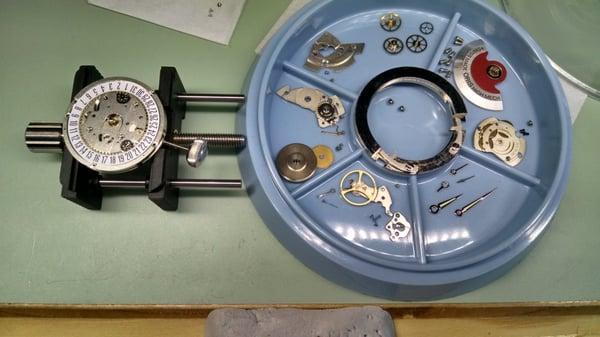 Here is a picture of one of my overhaul on a IWC Chronograph ...