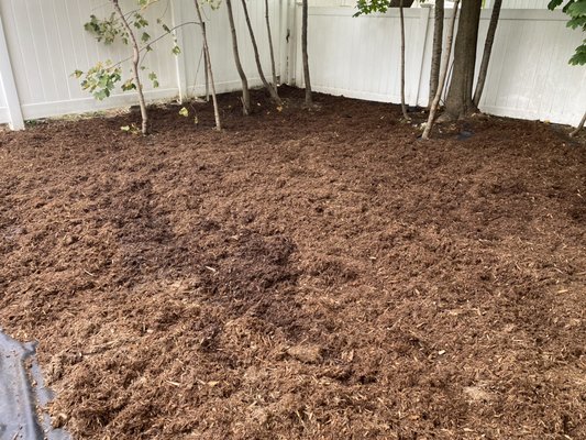 Mulch installation