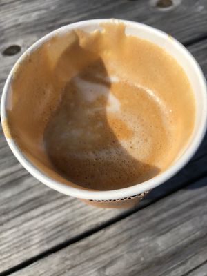 Smoked almond latte