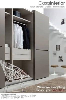 Italian Closets by Santarossa available at CASAINTERIOR