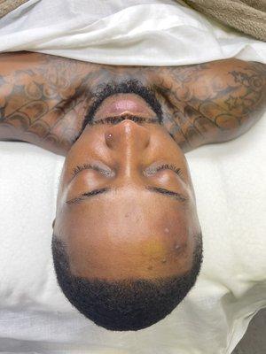 mens facial with beard treatment