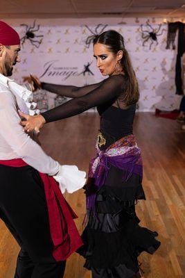 Ballroom dancing showcase performance Halloween