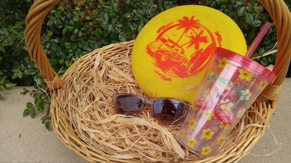 Enjoy summer with a personalized summertime basket!