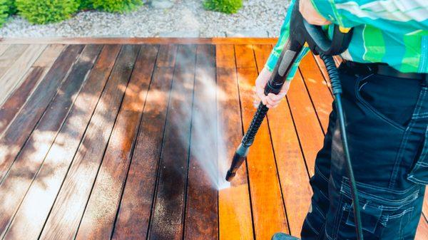 We offer deck & patio cleaning. Have your outdoor hangout spot looking perfect for summer.