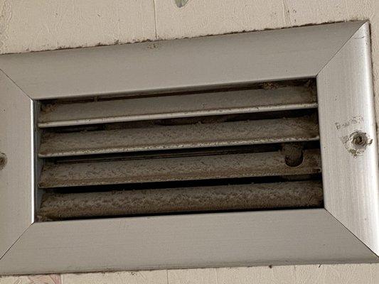 Dusty air vent