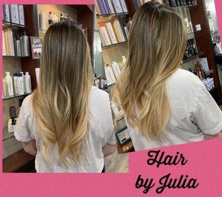 Balayage done by Julia