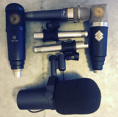 Some of the microphones available to use