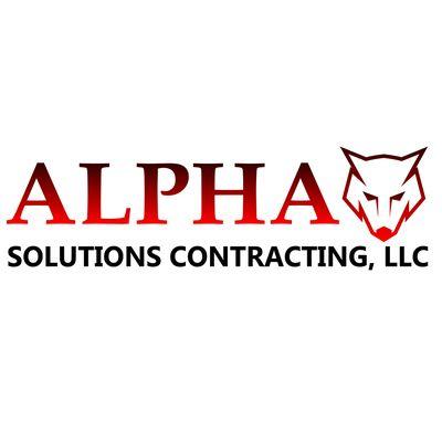 Alpha solutions Contracting Logo