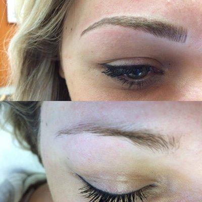 Before and After Microblading by Danielle